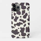 Schwarz-Weiß-Kuh-Muster Print iPhone Hülle (Rückseite)