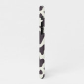 Schwarz-Weiß-Kuh-Muster Print iPhone Hülle (Linke Seite)