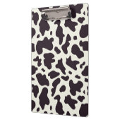 Schwarz-Weiß-Kuh-Muster Print Klemmbrett (Links)