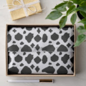 Schwarz-Weiß-Kuh-Muster Seidenpapier (Geschenk)