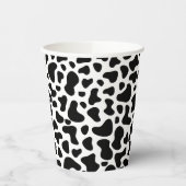 Schwarz-Weiß-Kuh Print Birthday Pappbecher (Links)