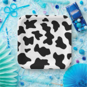 Schwarz-Weiß-Kuh Print Farm Barthday Party Pappteller (Party)