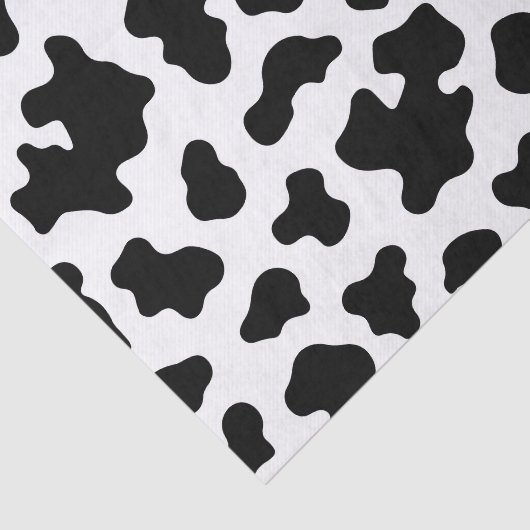 Schwarz-Weiß-Kuh Seidenpapier (Ausschnitt)