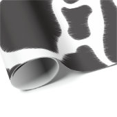 Schwarz-Weiß-Kuh-Spot Tiermuster Geschenkpapier (Rolleneckpunkt)
