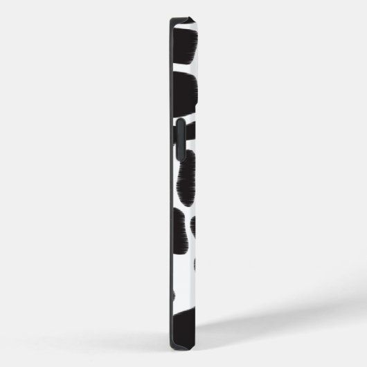 Schwarz-Weiß-Kuh-Spot Tiermuster Monogramm Case-Mate iPhone Hülle (Rückseite / Rechts)