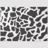 Schwarz-Weiß-Kuh-Spot Tiermuster Seidenpapier (Vorderseite)