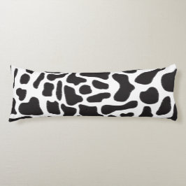 Schwarz-Weiß-Kuh-Spot Tiermuster Seitenschläferkissen