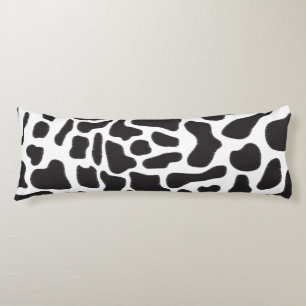 Schwarz-Weiß-Kuh-Spot Tiermuster Seitenschläferkissen