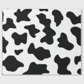 Schwarz-Weiß-Kuh-Spots für Drucke Geschenkpapier (Flach)
