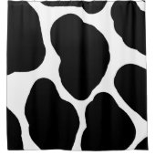 Schwarz-Weiß-Kuh-Spots Südwestdrucke Duschvorhang (Vorderseite)