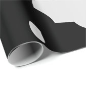 Schwarz-Weiß-Kuh-Spots Tierdruck Geschenkpapier (Rolleneckpunkt)