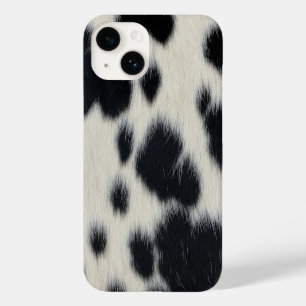 schwarz weiß kuh textur fell haut leder tier haare Case-Mate iPhone 14 hülle