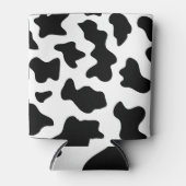 Schwarz-Weiß-Kuh-Tiermuster Dosenkühler (Vorderseite)