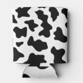 Schwarz-Weiß-Kuh-Tiermuster Dosenkühler (Rückseite)