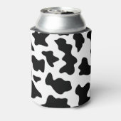 Schwarz-Weiß-Kuh-Tiermuster Dosenkühler (Kanne Rückseite)