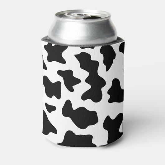Schwarz-Weiß-Kuh-Tiermuster Dosenkühler (Kanne Rückseite)