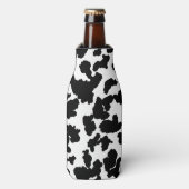 Schwarz-Weiß-Kuh verbirgt das Muster "Fur" Flaschenkühler (Flaschenvorderseite)