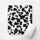 Schwarz-Weiß-Kuh verbirgt das Muster "Fur" Mousepad (Mit Mouse)