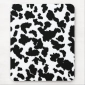 Schwarz-Weiß-Kuh verbirgt das Muster "Fur" Mousepad (Vorne)