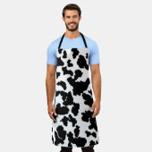 Schwarz-Weiß-Kuh verbirgt das Muster "Fur" Schürze (Getragen)