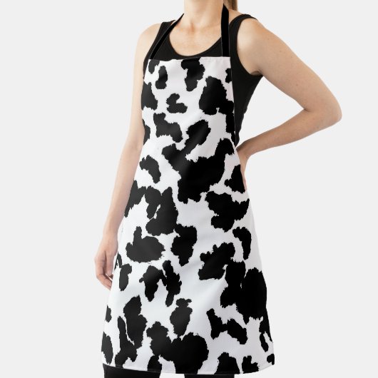 Schwarz-Weiß-Kuh verbirgt das Muster "Fur" Schürze (InSitu)