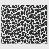 Schwarz-Weiß-Kuh verborgen Gemustert Geschenkpapier (Flach)