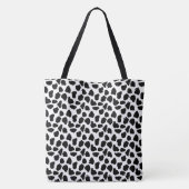 Schwarz-Weiß-Kuhdruck Tasche (Rückseite)