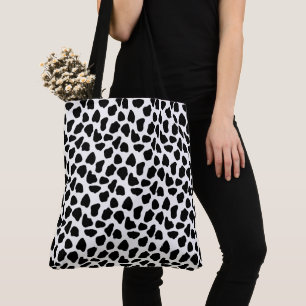 Schwarz-Weiß-Kuhdruck Tasche