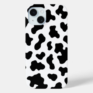 Schwarz & Weiß Kuhlederdruck Case-Mate iPhone Hülle