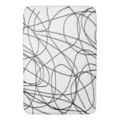 Schwarz-Weiß-Kunst Badematte (Vorderseite Vertikal)