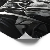 Schwarz-Weiß-Kunst im Wald | Art der AI Poster (Ecke)