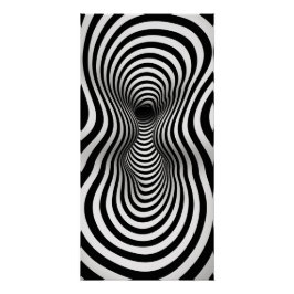 Schwarz-Weiß-Kunst Poster