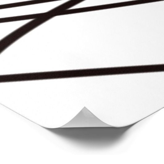 Schwarz-Weiß-Kunst Poster (Ecke)