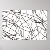 Schwarz-Weiß-Kunst Poster (Vorne)