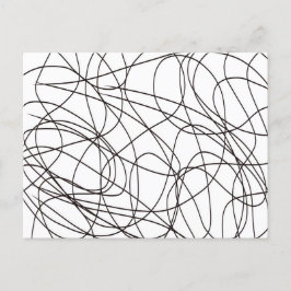 Schwarz-Weiß-Kunst Postkarte