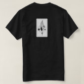 Schwarz-Weiß-Kunst T-Shirt (Design Rückseite)