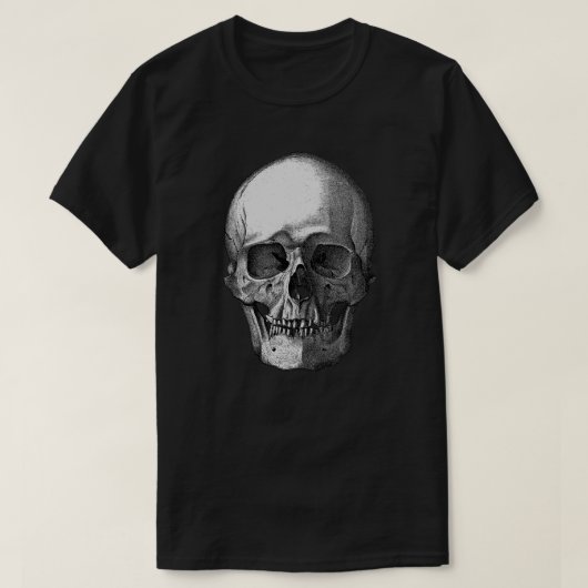 Schwarz-Weiß-Kunst T-Shirt (Design vorne)