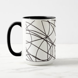 Schwarz-Weiß-Kunst Tasse
