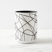 Schwarz-Weiß-Kunst Tasse (Zentrum)