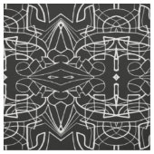 Schwarz-Weiß-Kunstwerk-Designmuster Stoff (Muster)