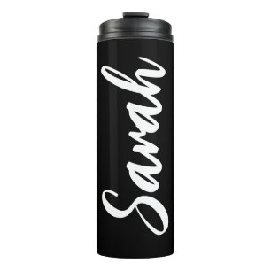 Schwarz-Weiß-Kurze Personalisierte Thermosbecher