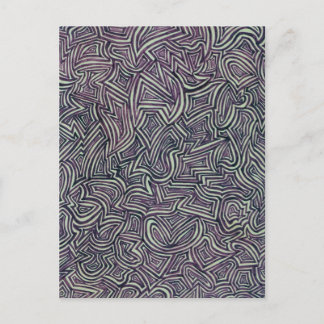 Schwarz-Weiß-Labyrinth Postkarte