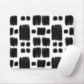 Schwarz-weiß lackierte Formen Mousepad (Mit Mouse)