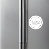 Schwarz-Weiß-Laktose-Allergie Spanisch Magnet