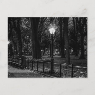 Schwarz-Weiß-Landschaft Foto des Central Park Postkarte