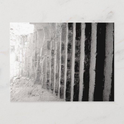 Schwarz-Weiß-Landschaft Fotografen Treppe Postkarte (Vorderseite)