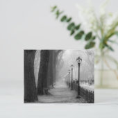 Schwarz-Weiß-Landschaft im Zentralpark Postkarte (Stehend Vorderseite)
