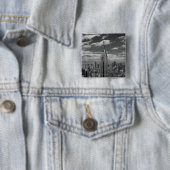 Schwarz-Weiß-Landschaft New Yorks Skyline Button (Beispiel)