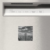 Schwarz-Weiß-Landschaft New Yorks Skyline Magnet (In Situ (Geschirrspüler))