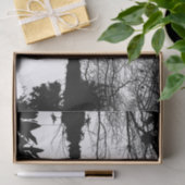 Schwarz-Weiß-Landschaft Seidenpapier (Geschenk)